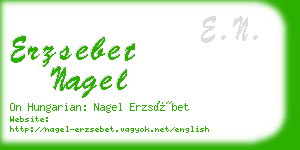 erzsebet nagel business card